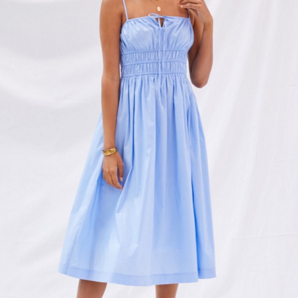 Smocked Midi Dress - Sunday in Brooklyn
